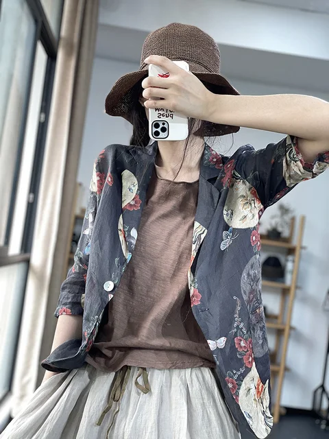 Outfit Womens Floral Blazer Jacket Brnmxoke Business Blazer For