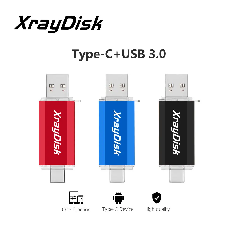 Tanie Xraydisk Usb C typ C dysk Flash 32GB 64GB 128GB 256GB 2 sklep