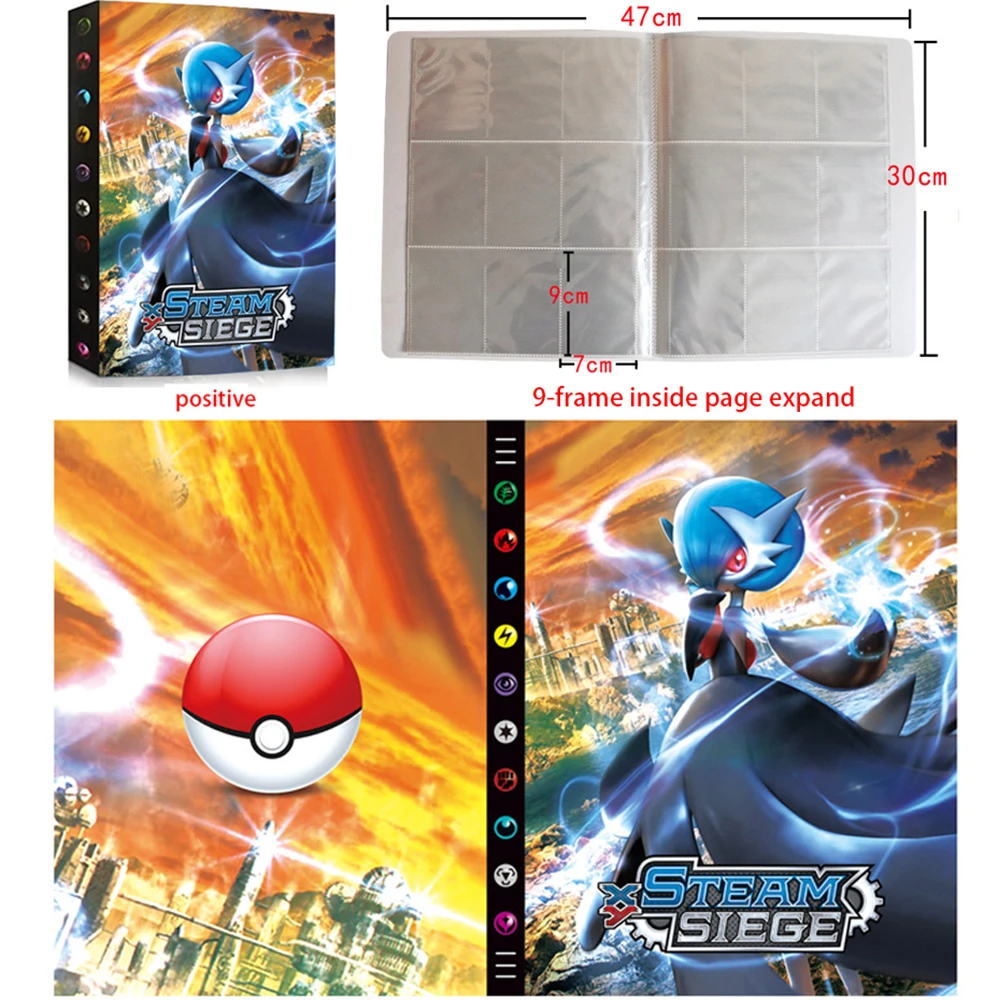 Fichário Álbum Pasta Pokémon Xy Evoluções Mega Charizard Y