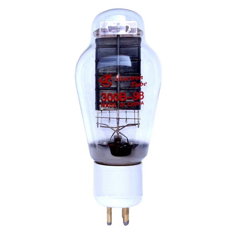新品2本 曙光電子 Shuguang 300B 300B-98 真空管 茶印字赤 2024 new Shuguang 300B-98 Red/White Base (300B-98B,300BS-B