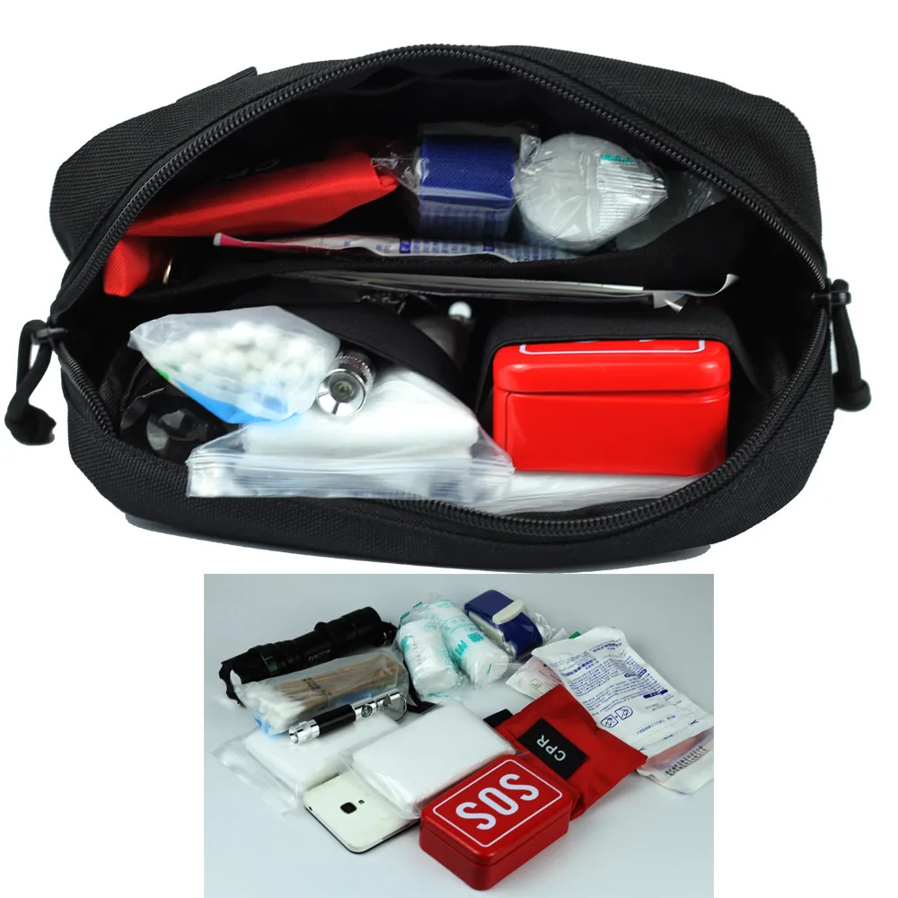 EDC Waist Bag Outdoor Camping EDC Tool Pouch Wallet Fanny Backpack Phone Bag Nylon Molle Hunting Waist Belt Pocket 3