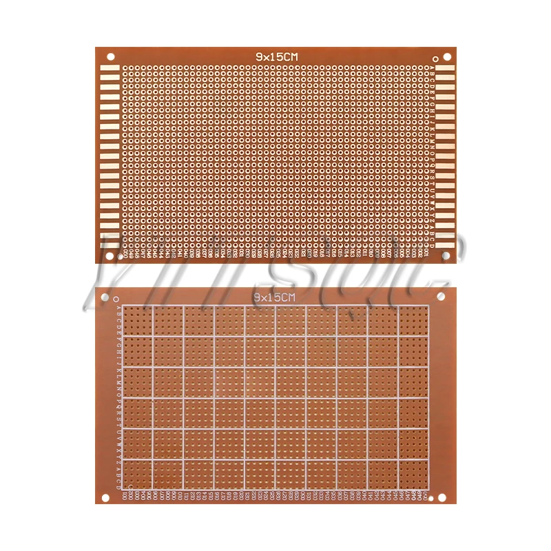 5pcs 9x15cm 범용 PCB 보드 Arduino 용 노란색 단면 PCB 인쇄 회로 기판