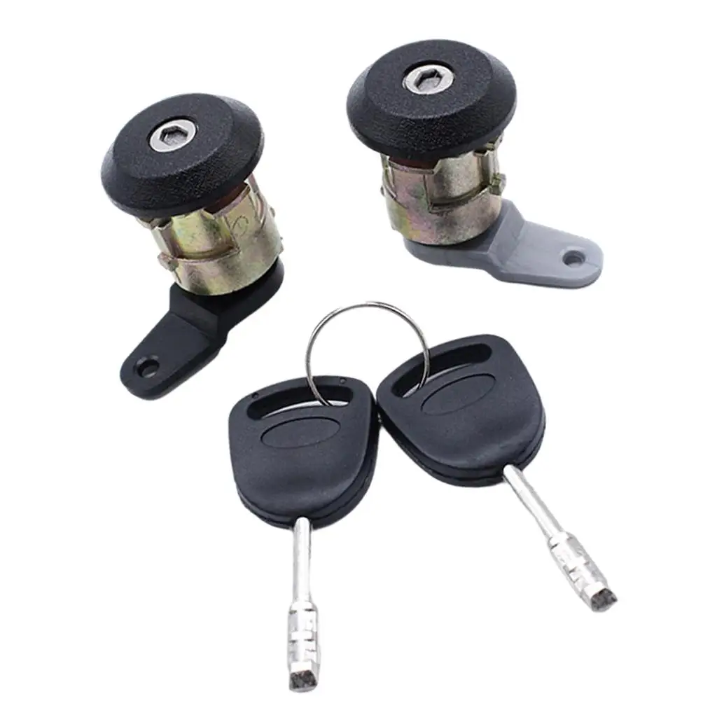 Pair Door Lock Cylinder Key Set, 96Fga22050 3210Z12 19156478989 for 1995-2002 ,Direct Replaces ,Spare Parts Durable