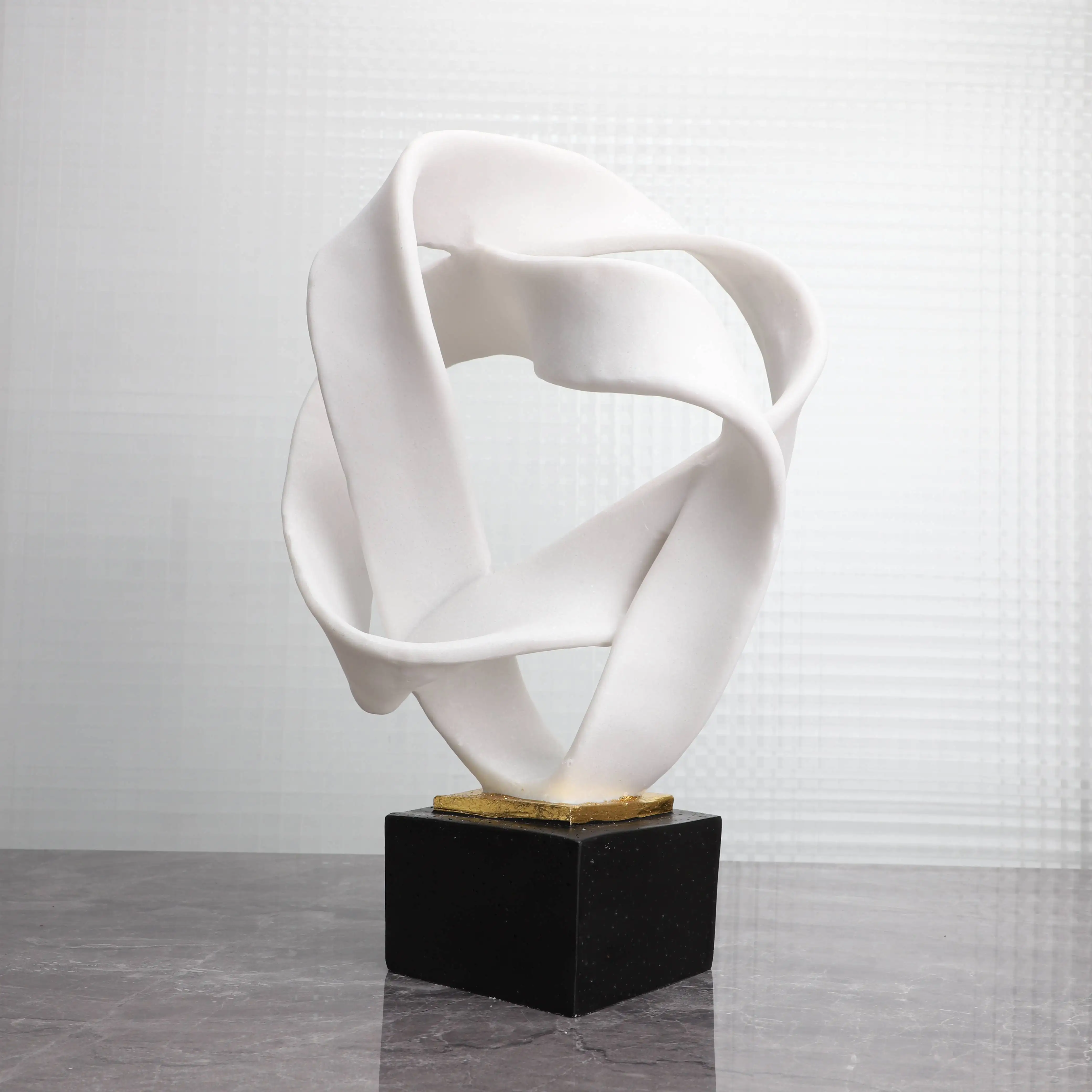 

Simple modern resin abstract streamer sculpture living room entrance high-end decorative crafts ornaments