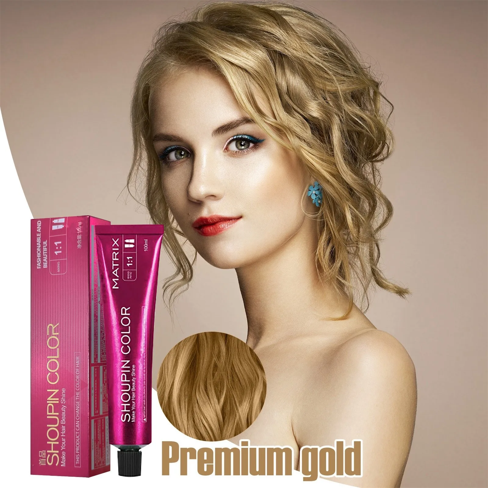 Hair coloring shampoo micro tide color single hair blue and black color hair shampoo