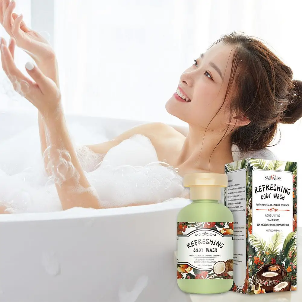 

New 100ml Soothing Shower Gel Brightening Peeling Chicken Skin And Horny Shower Floral Body Moisturizing Gel Fruity Bath K1P9