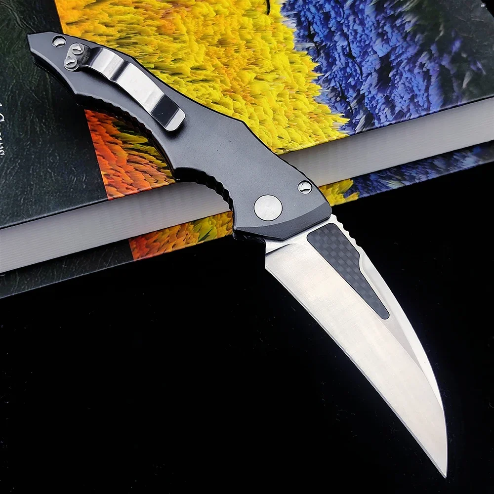 

60HRC CS GO Karambit Knife Outdoor Self Defense Knife Aviation Aluminum Handle Survival Claw Knife Tactical EDC Tools D2 Blade