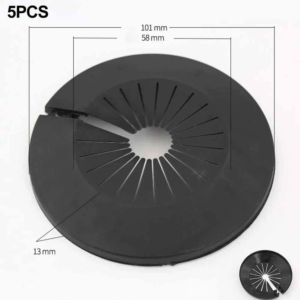 Flange Pipe Cover 5pcs Decorative Rosette For Heating Pipes Wall Pipe Decoration Faucet Accessories Faucet Decorative Cover