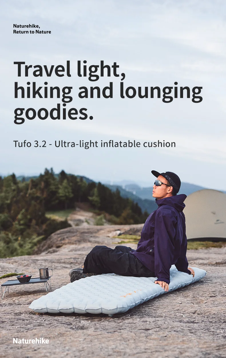 Description Picture 3 of itemNaturehike R3.2 Inflatable sleeping mattress camping air mat bed Nature hike mat /without air bag/