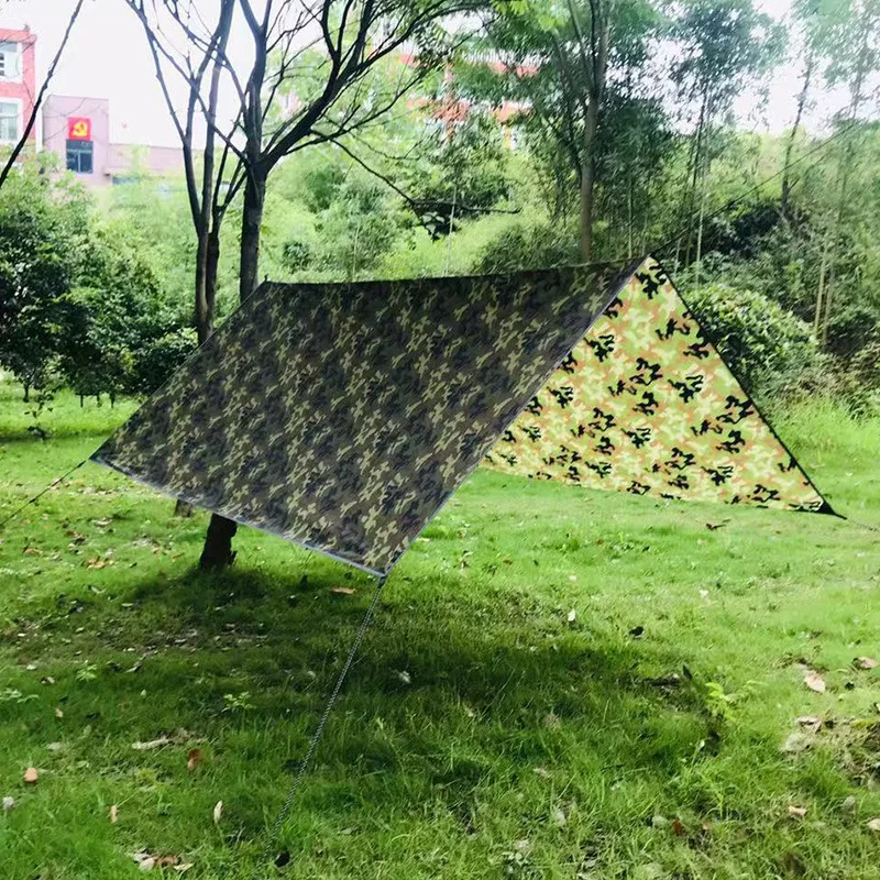 Waterproof Tarpaulin Waterproof Tarp Tarpaulin Rain Cover Camping Canopy Multi Size Camouflage Outdoor