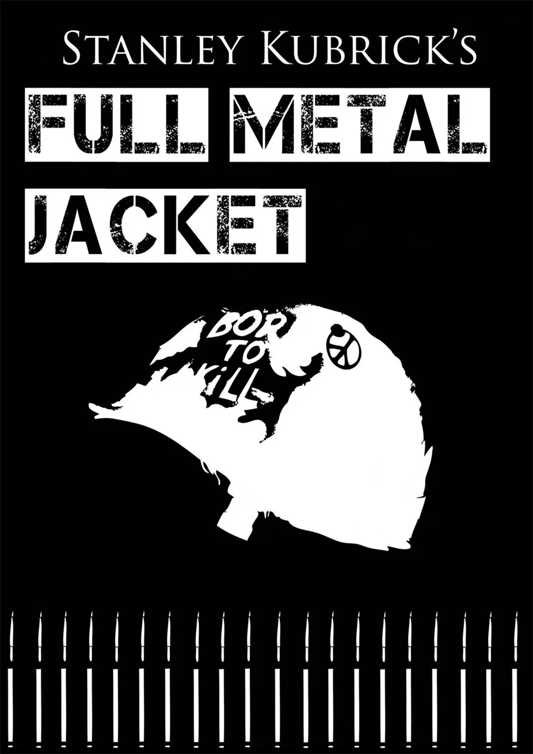Full Metal Jacket War Movie Posters 1987 Art Classic White Cardboard Poster Bar Family Home Decor Classic Moive Wall Sticker B1