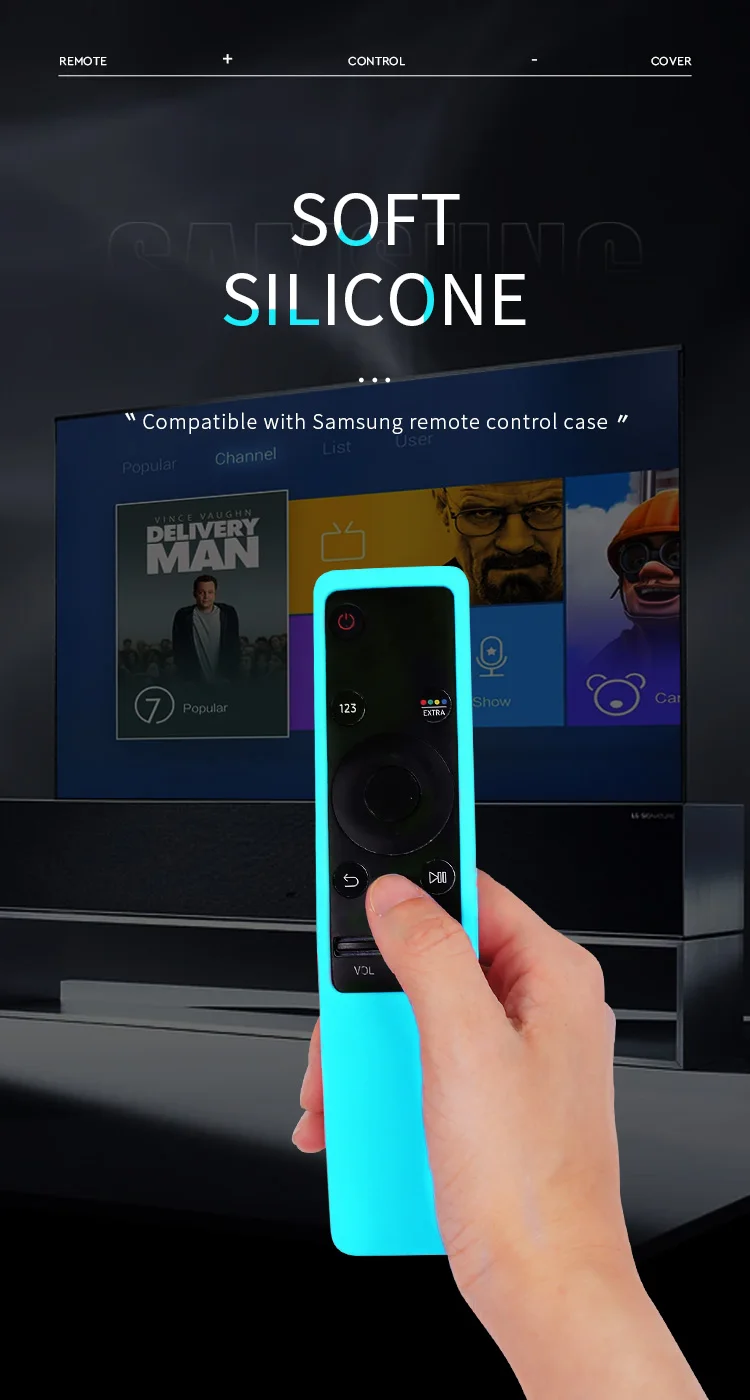 Description Picture 2 of itemSamsung Remote Control Silicone Protective Case, Smart TV Remote Cover BN59-01312A, 01312H, BN59, 01241A, 01242A, 1 Unit