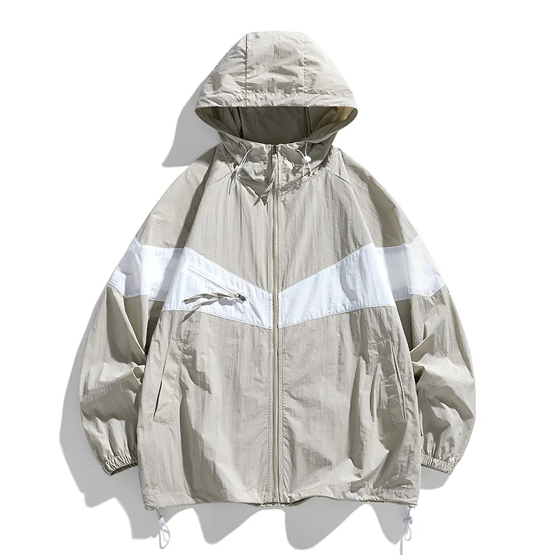 2024 New Sunscreen Clothing Summer Leisure Outdoor Hiking Fishing Hooded windbreaker Fashion Versatile Couple Skin Clothing