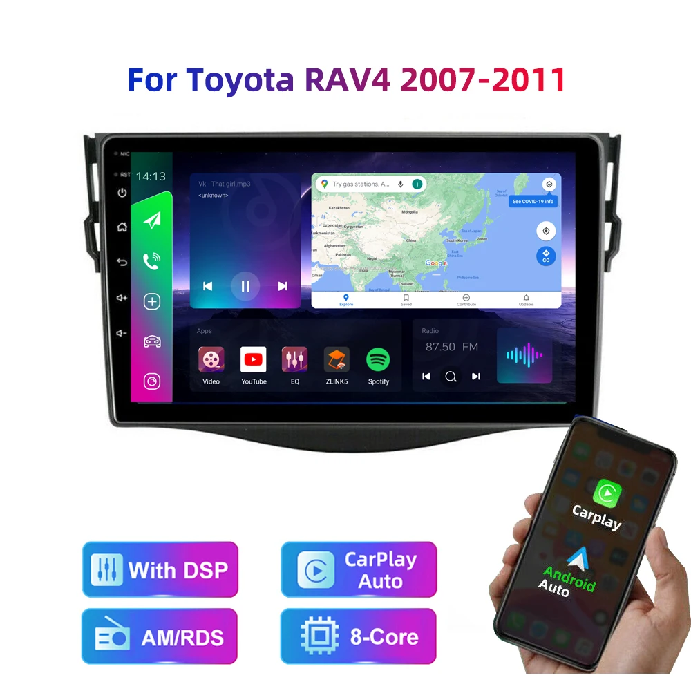 Hd Multimedia 9 Inch Car Stereo Radio Android Player With Carplay/auto