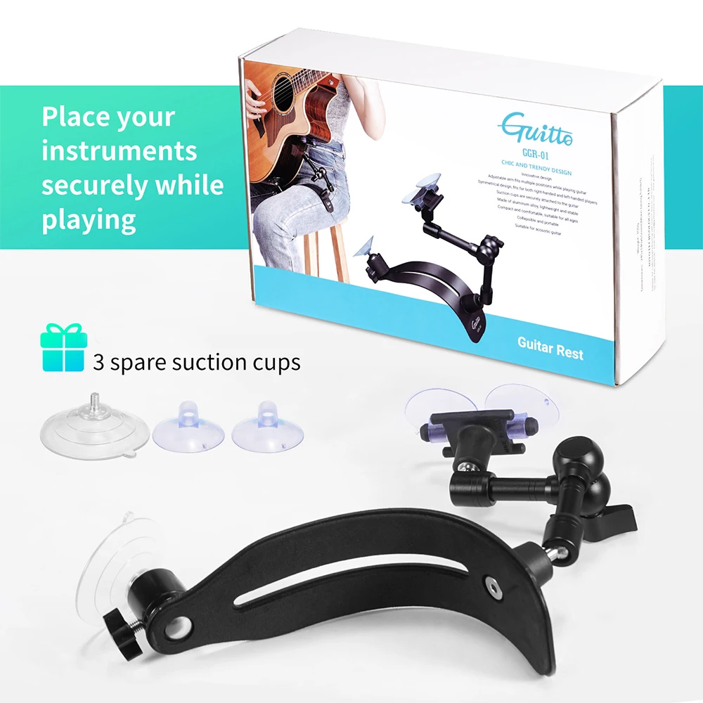 Guitto Series GGR-01 Guitar Rest Ergonomic Design Guitar Balance Support with Su