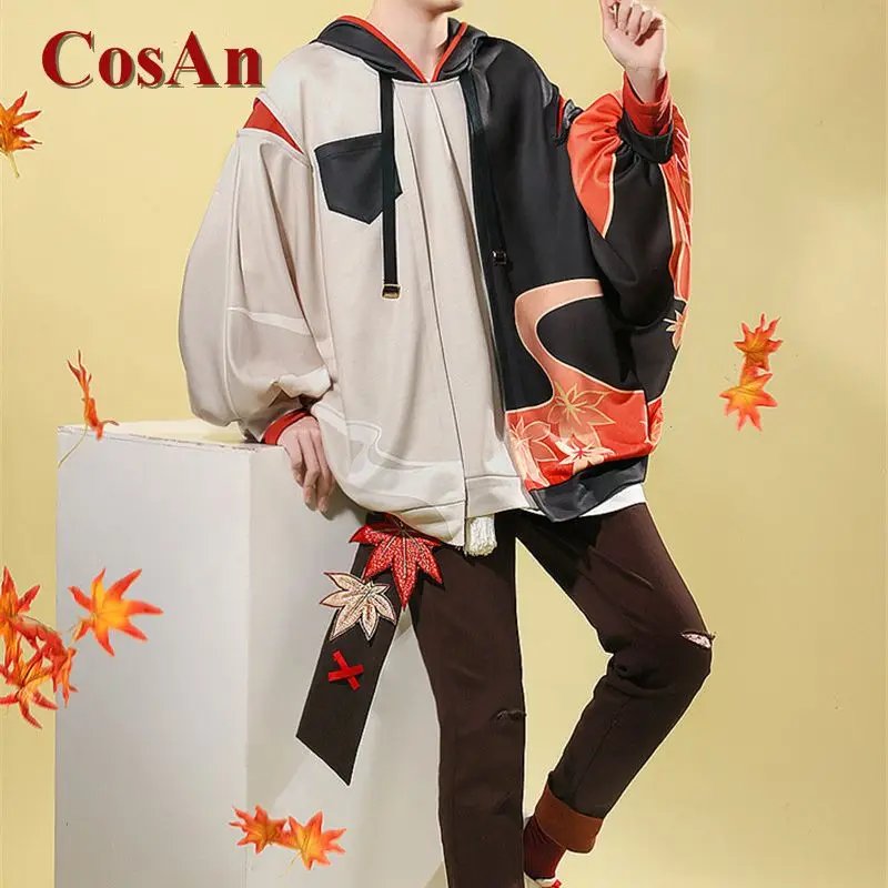 

CosAn New Game Genshin Impact Kaedehara Kazuha Cosplay Costume Fashion Daily Hoodie Uniform Activity Party Role Play Clothing