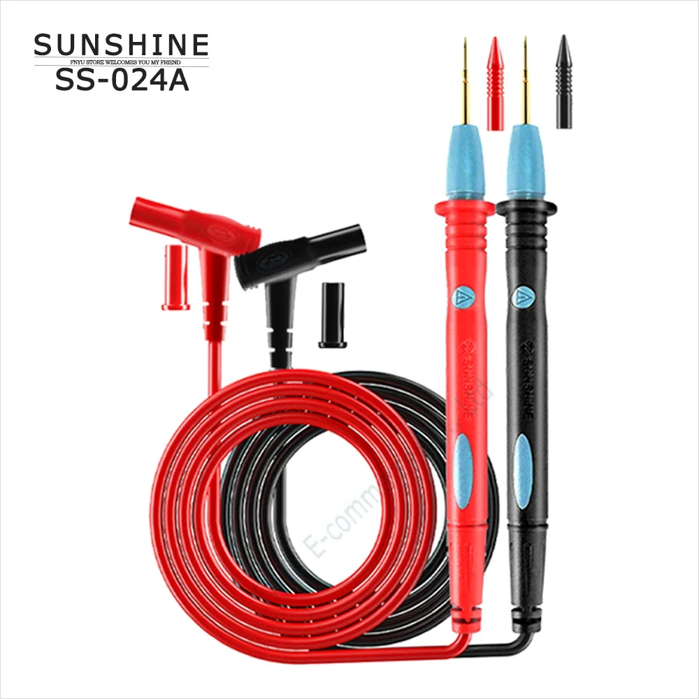 

Test Lead Pen SUNSHINE SS-024A для мультиметра 1000V 20A Anti-burn/freeze PVC, высокоточный суперточный тестовый инструмент