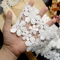 10CM Wide High Quality Exquisite Lace Cotton Embroidery Ribbon Lace Trim Skirt Sewing Accessories Clothing Decorative Materials 2