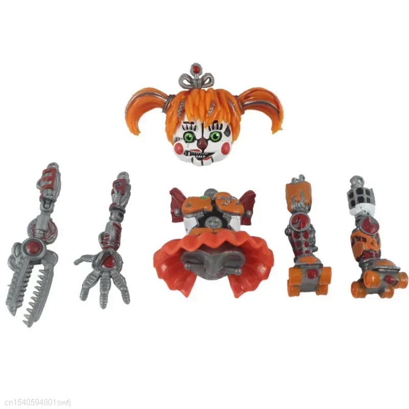 Set of 6 FNAF Collectible Figures – Freddy, Bonnie, Foxy & More – Premium PVC Action Toys