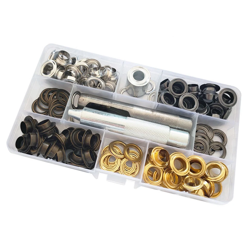 

1 Set Copper Sewing Grommet Solid Color DIY Hat Eyelet Accessories