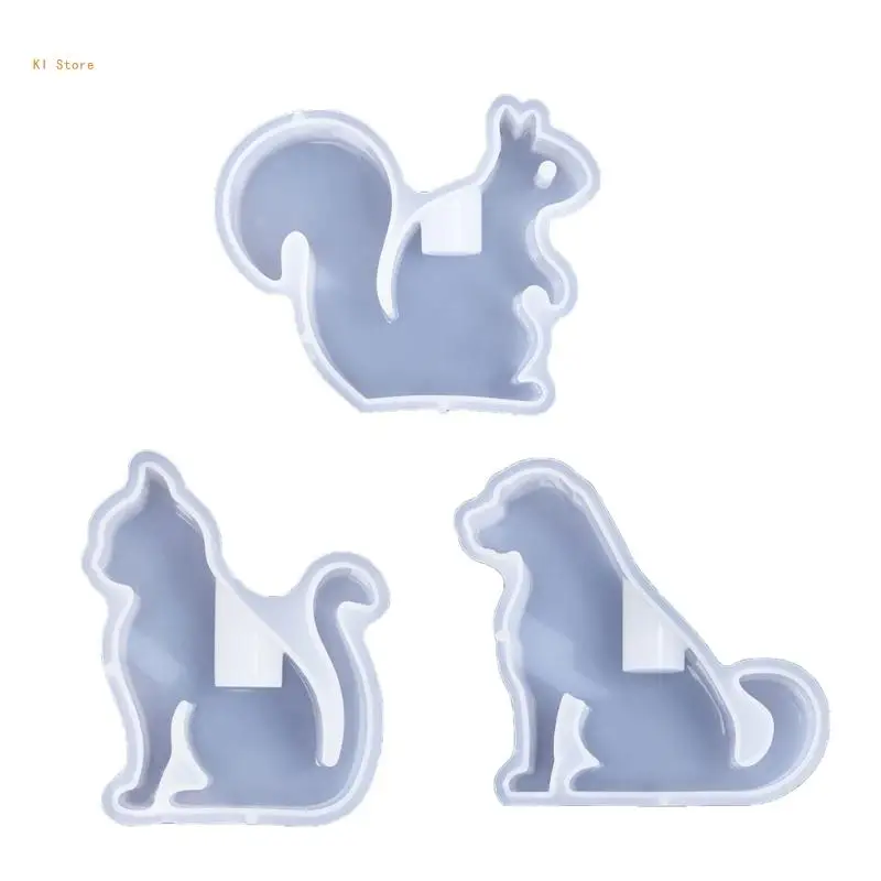 

3D силиконовая форма для подсвечника, белка/кошки/собака, формы для подсвечника, форма для изготовления подсвечника, форма для