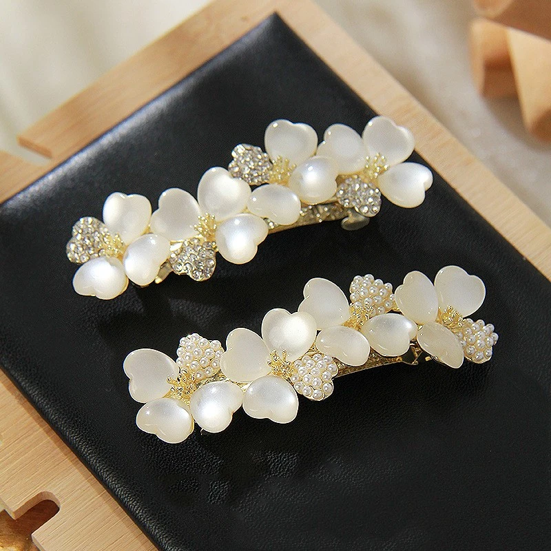 Hair Clips White Flowers New White Flower Hair Clips White Hair Flower Pin Clip Hair
