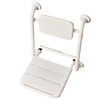 Foldable Bathroom Chair with Armchair, Movable Toilet Plastic Chairs for Elderly,Bath Backrest,Non-slip Chair,Furniture Articles 1