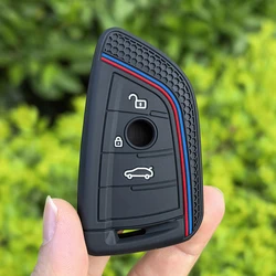 Premium Leather Car Key Protector for BMW Smart Keyless Fobs (3 Buttons)