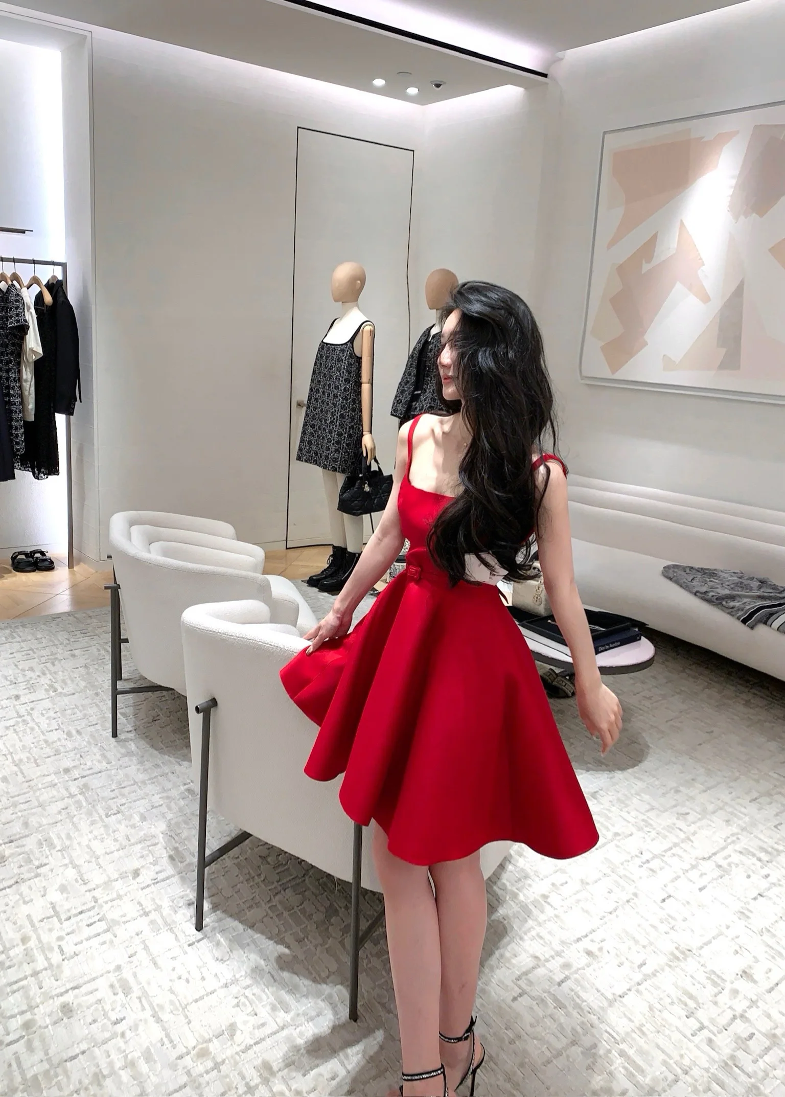 Elegant Short Dresses for Women Summer New Solid Spaghetti Strap A-line Evening Party Dress Prom Chic Clothing Vestidos Mujer