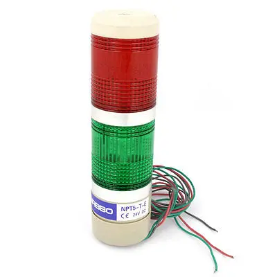 

DC 24V Industrial Workshop Red Green LED Lamp Tower Signal Bulb