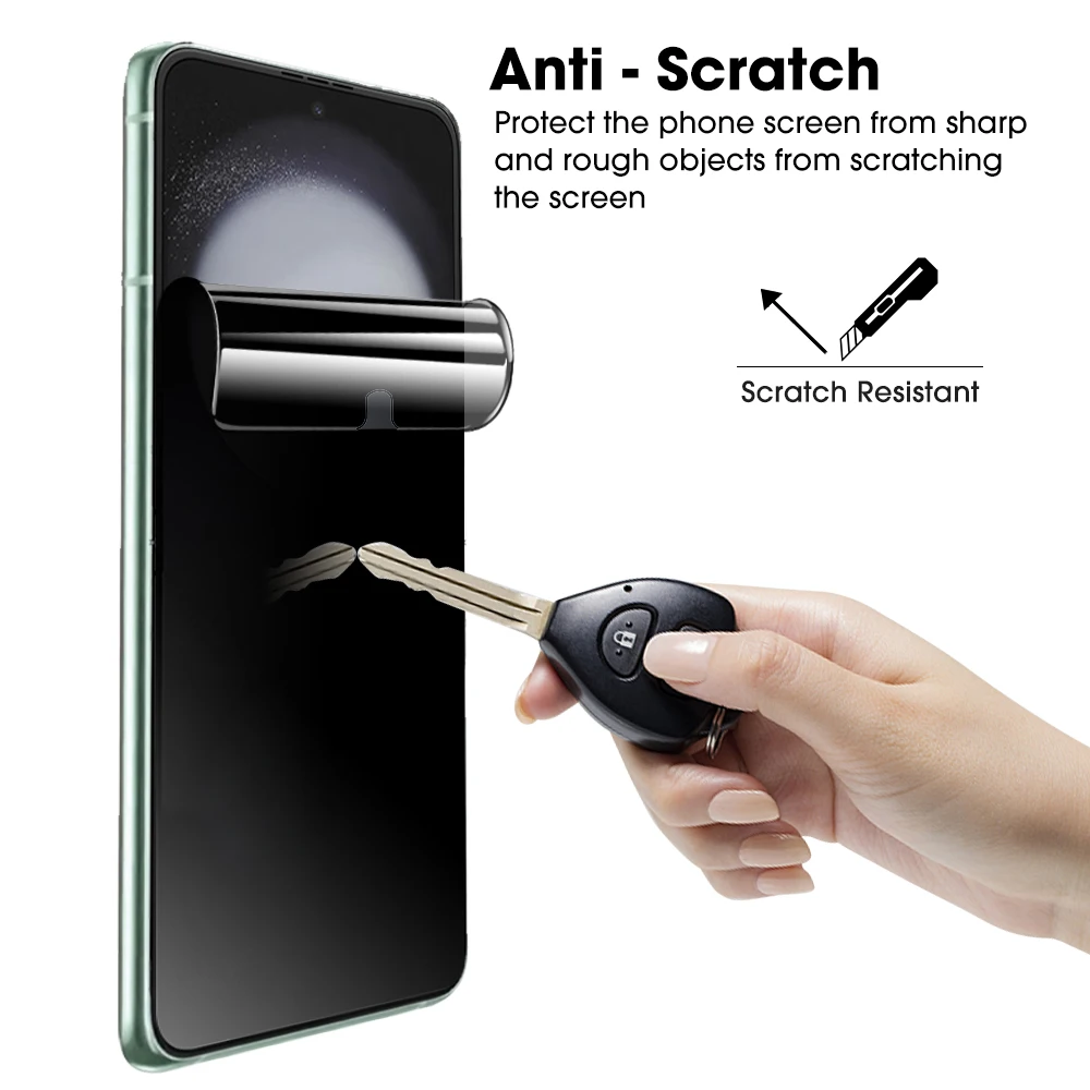 Privacy Anti Spy Screen Protector for Samsung Galaxy Z Flip 5 Back Tempered Glass Films Front Protective Full Cover for Samsung