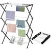 Foldable Drying Rack Clothing, Clothes Drying Rack Collapsible Indoor, Dryers for Laundry - 40" x 28.8" x 14.2", Space Saving 1