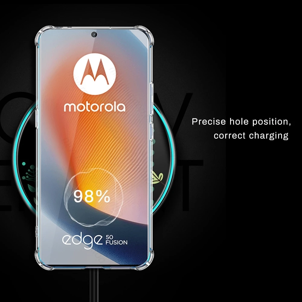 Crystal Clear TPU Soft Cover for Motorola Edge 50 Fusion - Enhanced Camera Protection