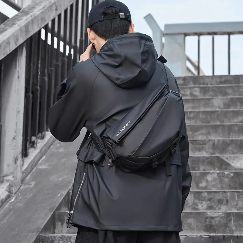 

Мужская Функциональная сумка через плечо, многофункциональная Водонепроницаемая нагрудная сумка для iPad, женская сумка через плечо, диагональный рюкзак, нагрудная сумка