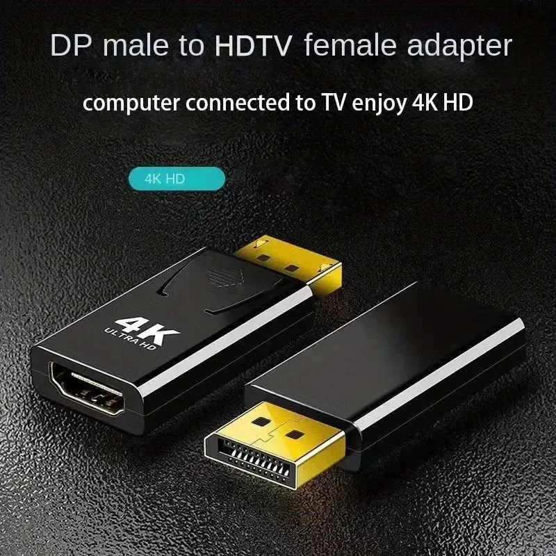 4K DisplayPort to HDMI Converter with Gold-Plated Connectors