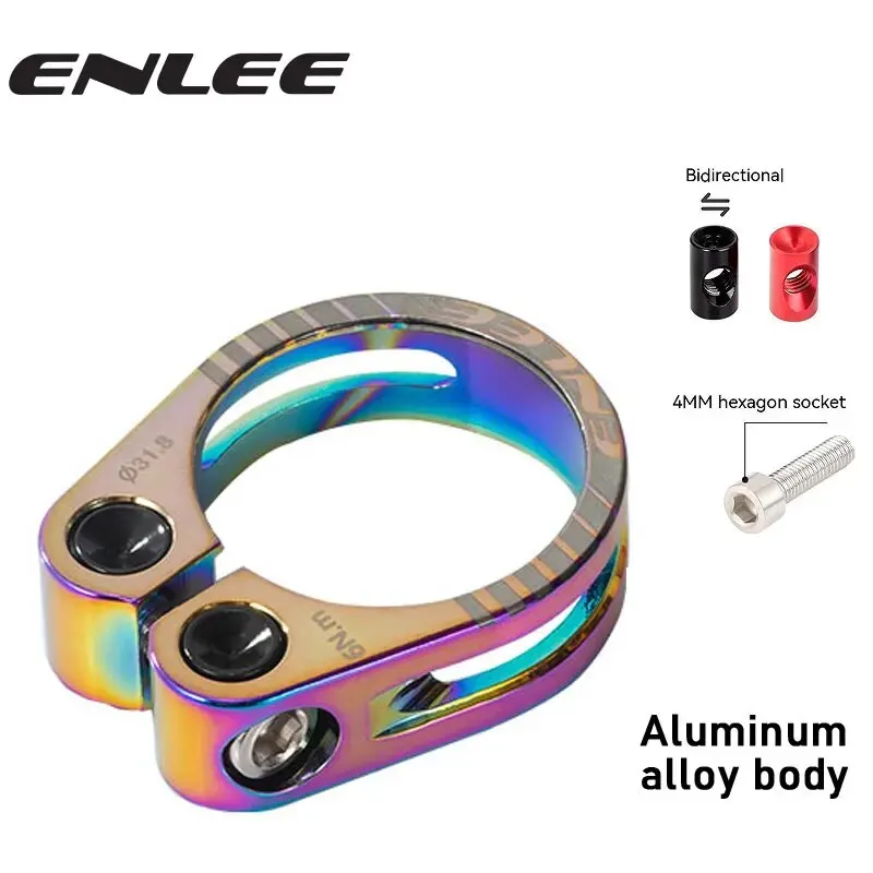 Bicycle Seat Post Clamp 34.9mm Seat Pipe 304 Stainless Steel Screws for MTB Bike bike seatpost clamp