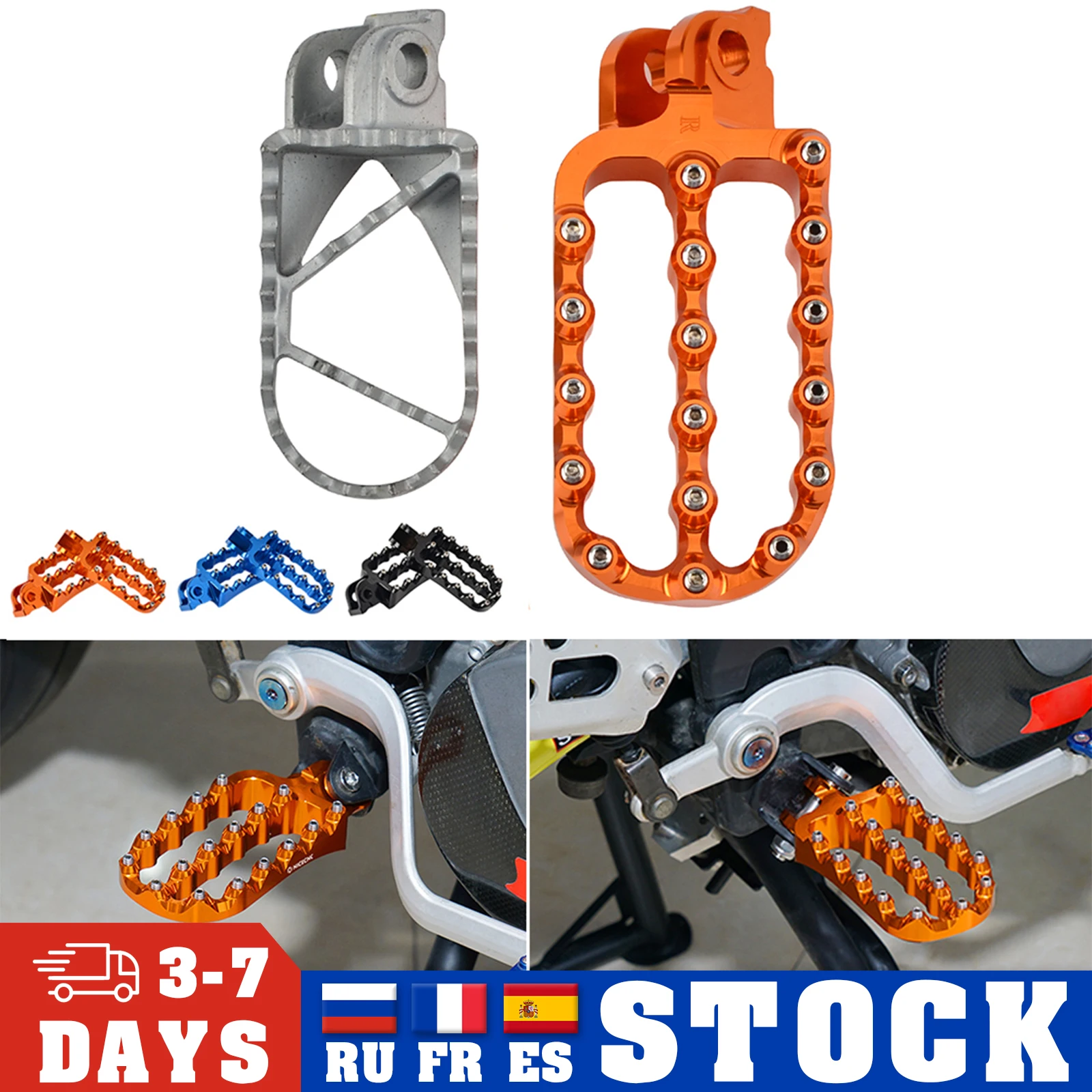 Enlarged Foot Rest Pegs Footrest Footpegs For KTM 1090 1190 990 950 790 Adventure SMT SMR