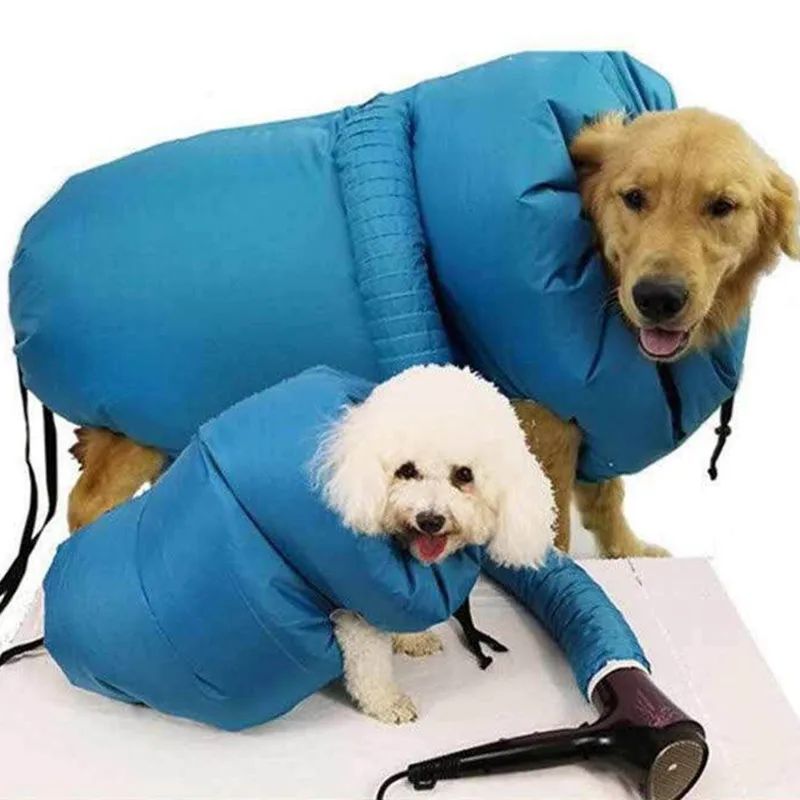 Folding Dog Hair Dryer Portable Pet Drying Bag Efficient Dogs Hair Dryers Blow Bag Cat Dryer Winter Pet Cleaning Accessories pet hair dryer hair dryer