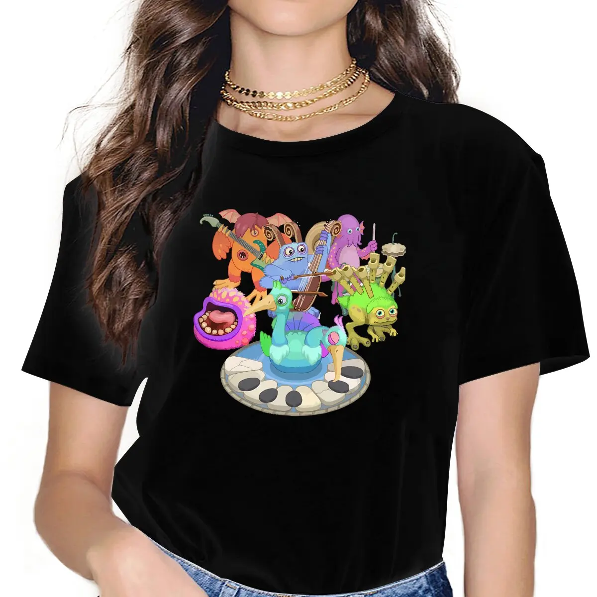 

Game My Singing Monsters Classic T Shirt Harajuku Punk Women's Polyester Tshirt O-Neck
