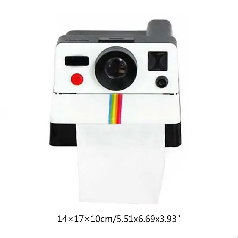 L9NB WC Tissue Box for Creative Toilet Roll Camera Paper Holder Bathroom Retro Decor Napkins 6