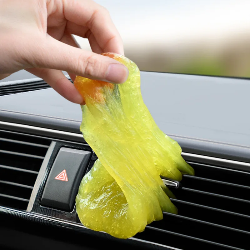 Car Cleaning Jelly Gel Air Vent Outlet Magic Clean Mud Gap Dust Dirt Remover Glue Laptop Computer Keyboard Home Cleaning Tool