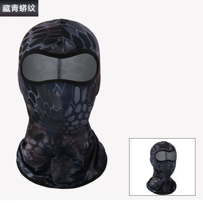 2022 Trendy  Breathable Hood Mask Outdoor Multipurpose Python Lycra Windproof Hat Cycling Hiking One Hole Balaclava