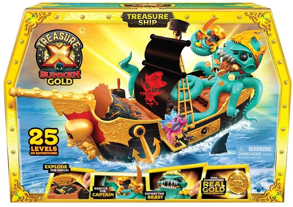 Treasurehuntertreasure X Mega Gold Lab - Action Figure Set For