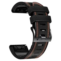 Cinturino in pelle premium con silicone - Strap 26mm/22mm