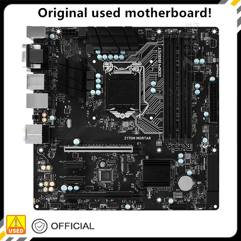 

Материнская плата для настольного компьютера Z170M, Intel Z170 64 Гб DDR4 LGA 1151 i7/i5/i3 USB3.0 SATA3