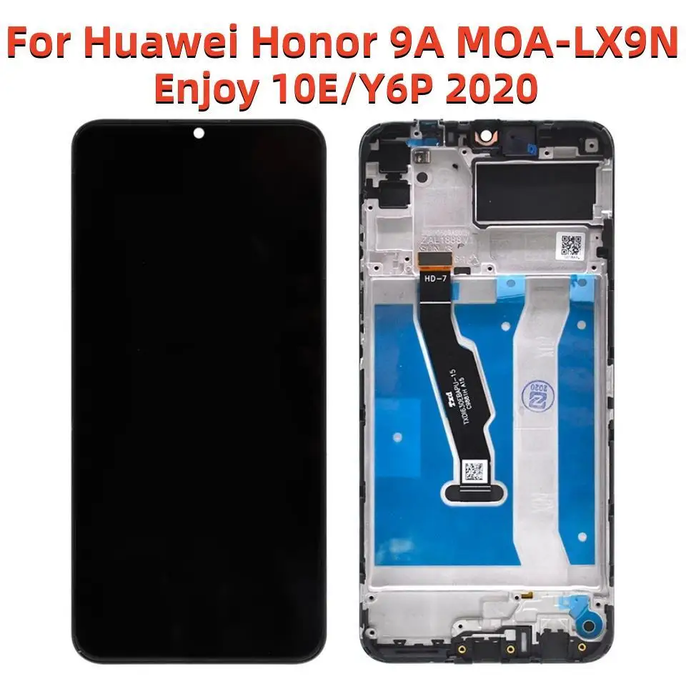 

For Huawei Y6P 2020 Display For Honor 9A Lcd Touch Screen Replacement Glass Digitizer Assembly With Frame