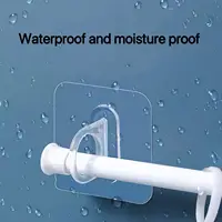 3/10PCS Adhesive Spray Bottle Hooks Wall Mounted Hanging Ring for Curtain Rod Holder Kitchen Storage Accessories Heavy Duty 2