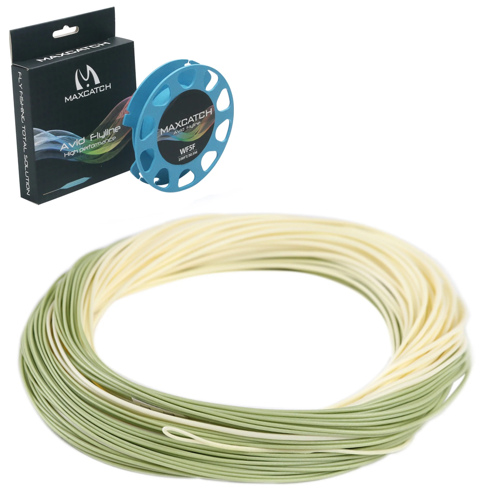 Maxcatch Real Trout LT Fly Fishing Line WF4F/5F/6F 90ft With 2 Welded Loops 
