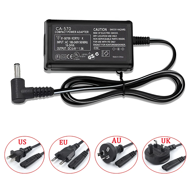 Ca 570 Canon Vixia Hf G20 Charger Canon Vixia Hf R800 CA-570 AC