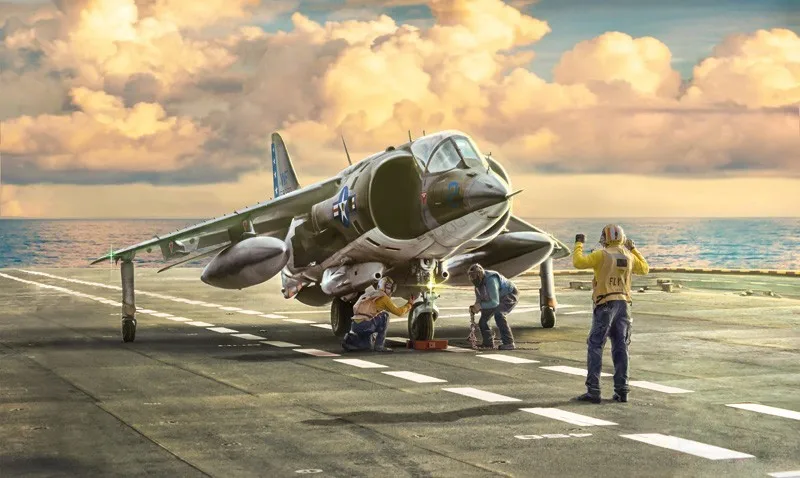 

British AV-8A Harrier 1/72 Assembly model toy aircraft